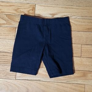 Girl's black biker shorts